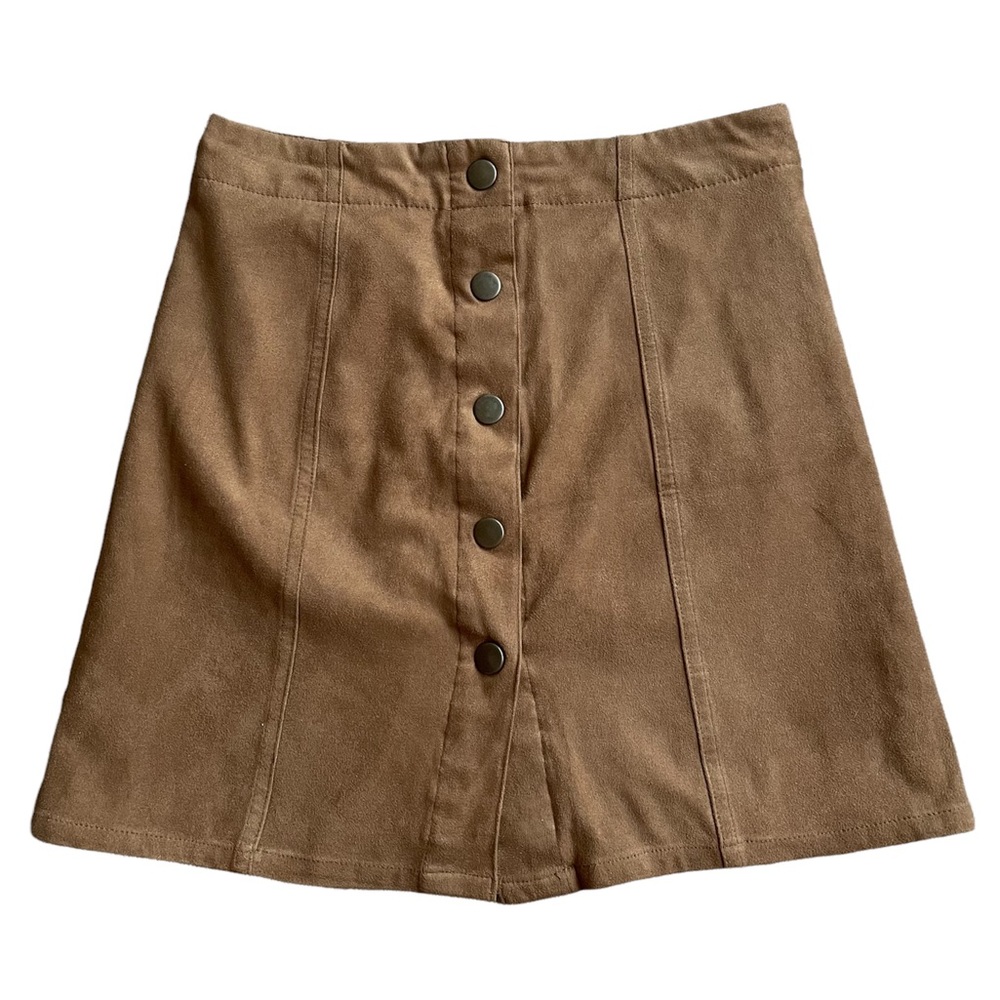 Xhilaration | Brown Tan corduroy like A line skirt size XS, 26